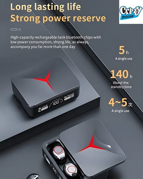 M90 Pro Bluetooth Earbuds with Power bank Wireless Earphones Gaming